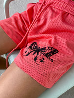 Load image into Gallery viewer, &quot;STATEMENT&quot; CORAL MESH SHORTS
