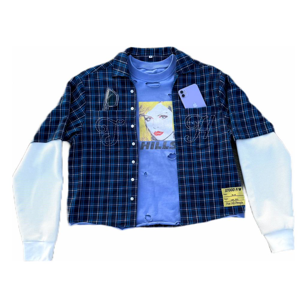 CONVERTIBLE FLANNEL MIDNIGHT BLUE