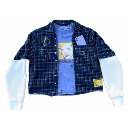 "CONVERTIBLE FLANNEL" MIDNIGHT BLUE