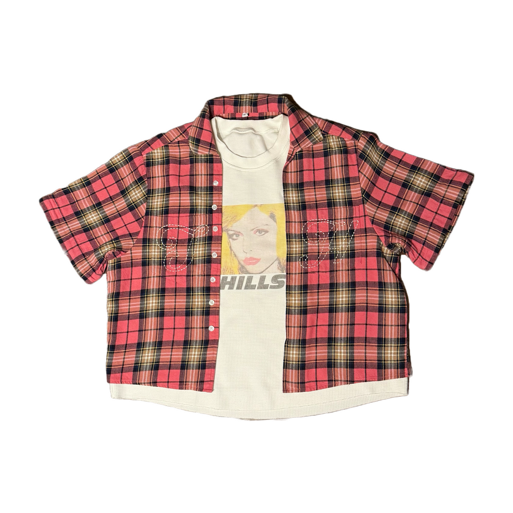 “CONVERTIBLE FLANNEL” PINK