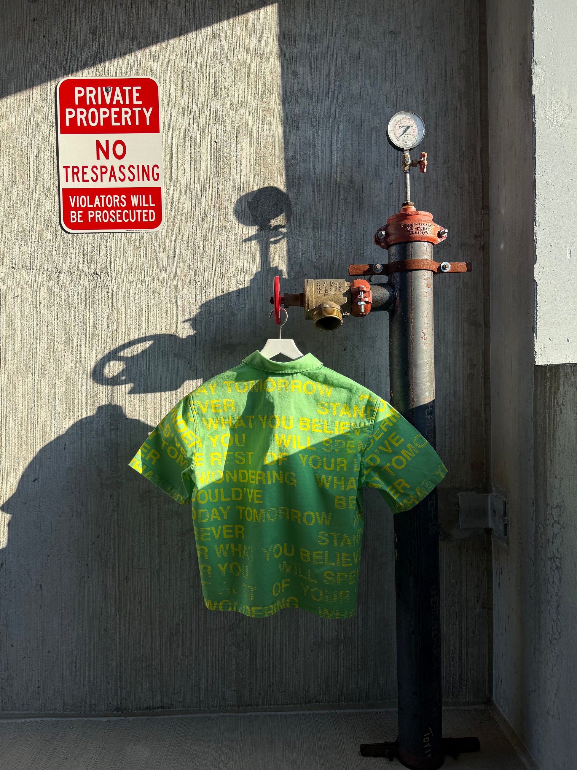 THE WORK SHIRT NEON MOSS
