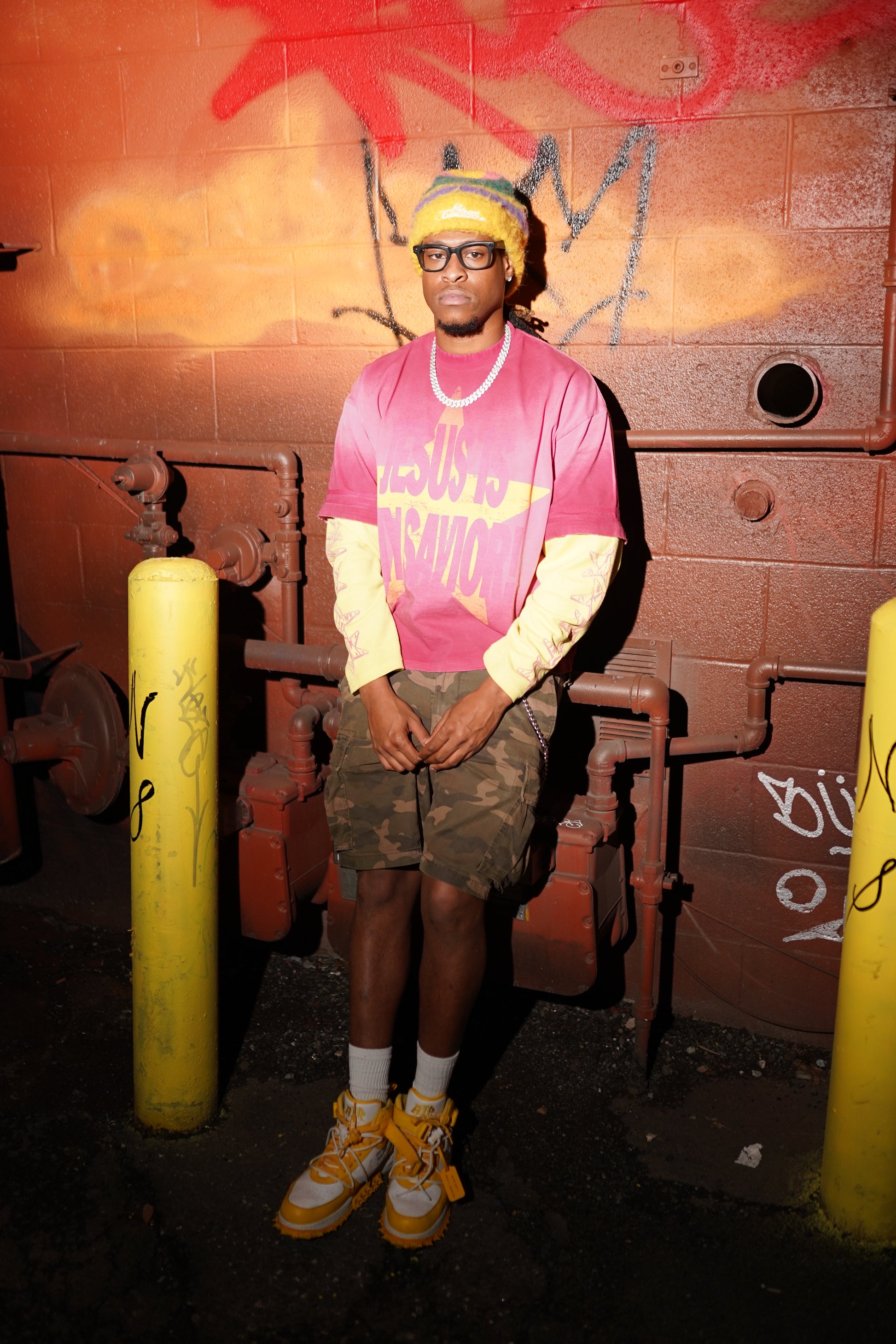 CONVERTIBLE TEE STARBURST PINK