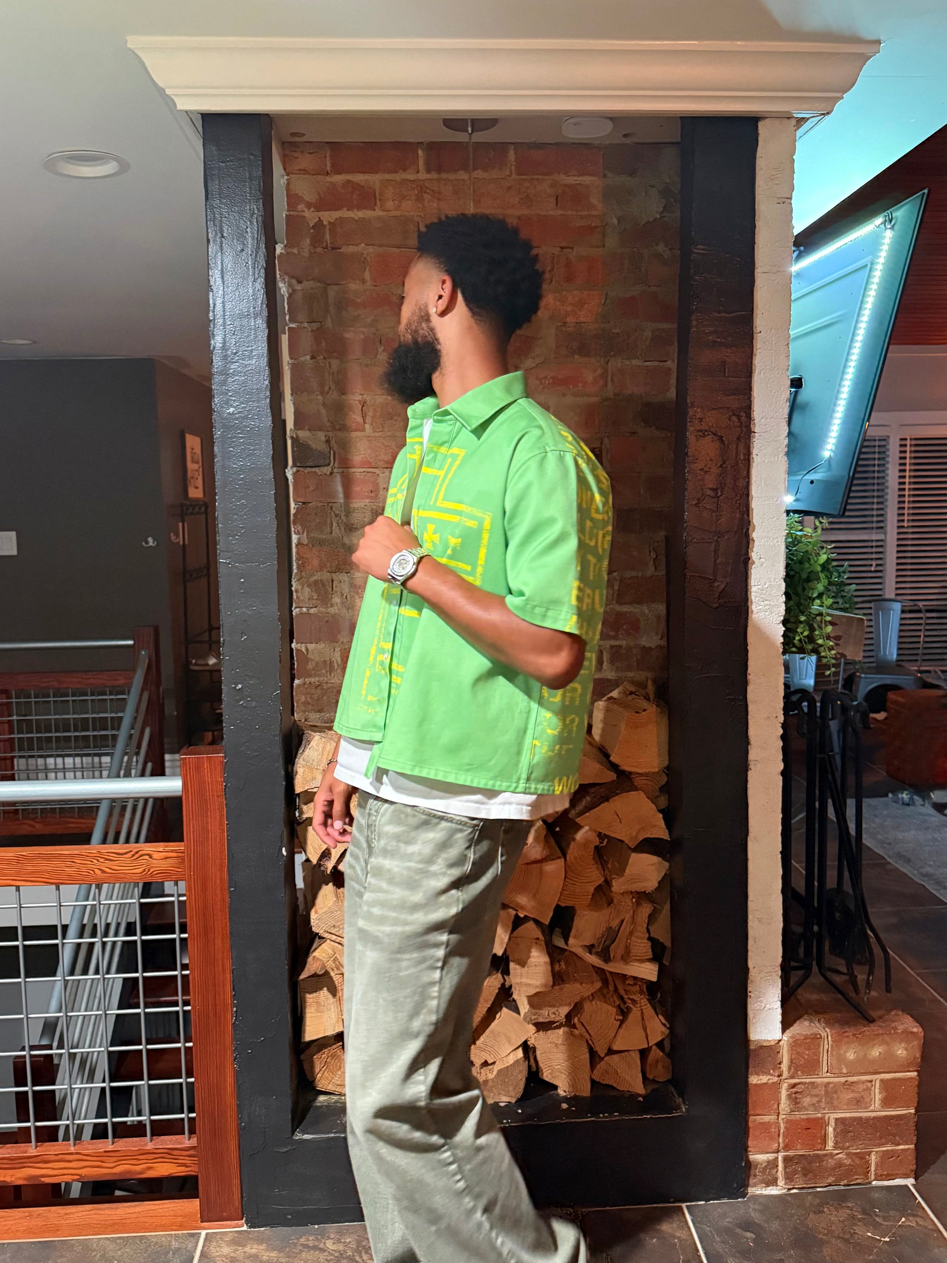 THE WORK SHIRT NEON MOSS
