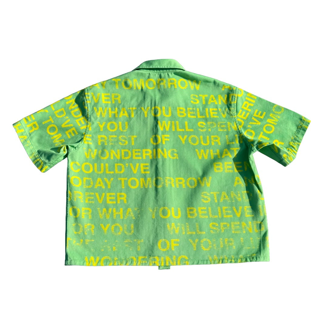 THE WORK SHIRT NEON MOSS